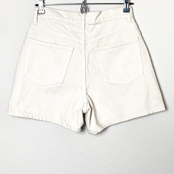 NWT Reformation Ivory Denim Shorts - Picture 4 of 5